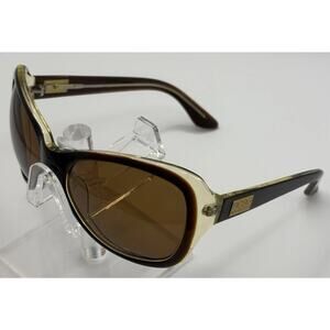 BCBG Max Azria Oversized Sunglasses Brown Gold Tortoise Women